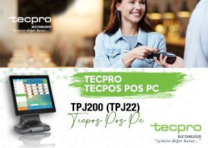 TECPRO Kendi Markası Olan  TECPOS Dokunmatik Panel PC'leri Bünyesine Kattı.