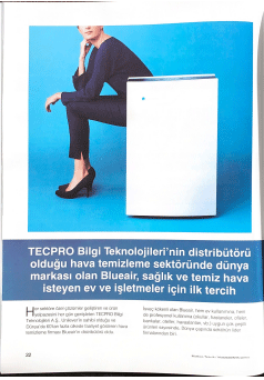 Tecpro, Bigi Teknolojilerinin distribütörü olduğu hava temizleme markası Blueair, sağlık ve temiz hava isteyenlerin tercihi