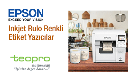 Inkjet Rulo Renkli Etiket Yazıcılar