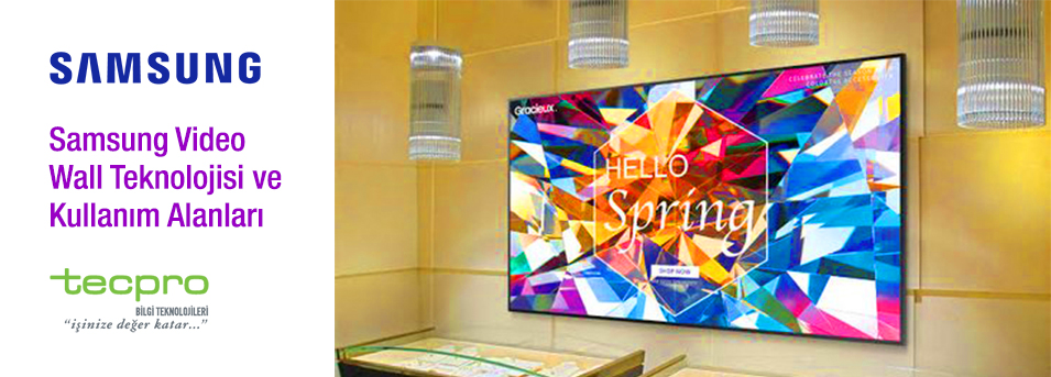 Samsung Video Wall Teknolojisi Kullanım Alanları