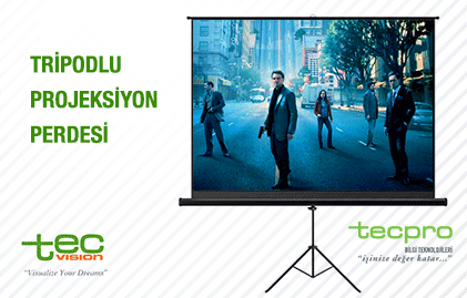 Tripodlu Projeksiyon Perdesi