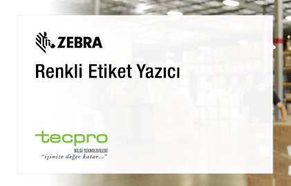 Zebra Renkli Etiket Yazıcı